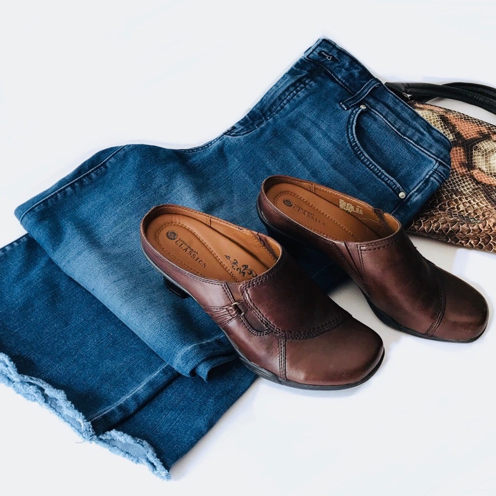 Earth Spirit Brown Mules/Clogs NIB Sz 8.5 Heels